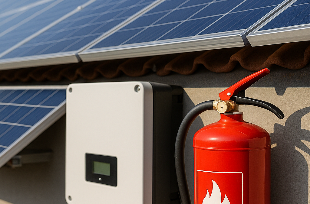 Come proteggere un impianto fotovoltaico dal rischio incendio.
